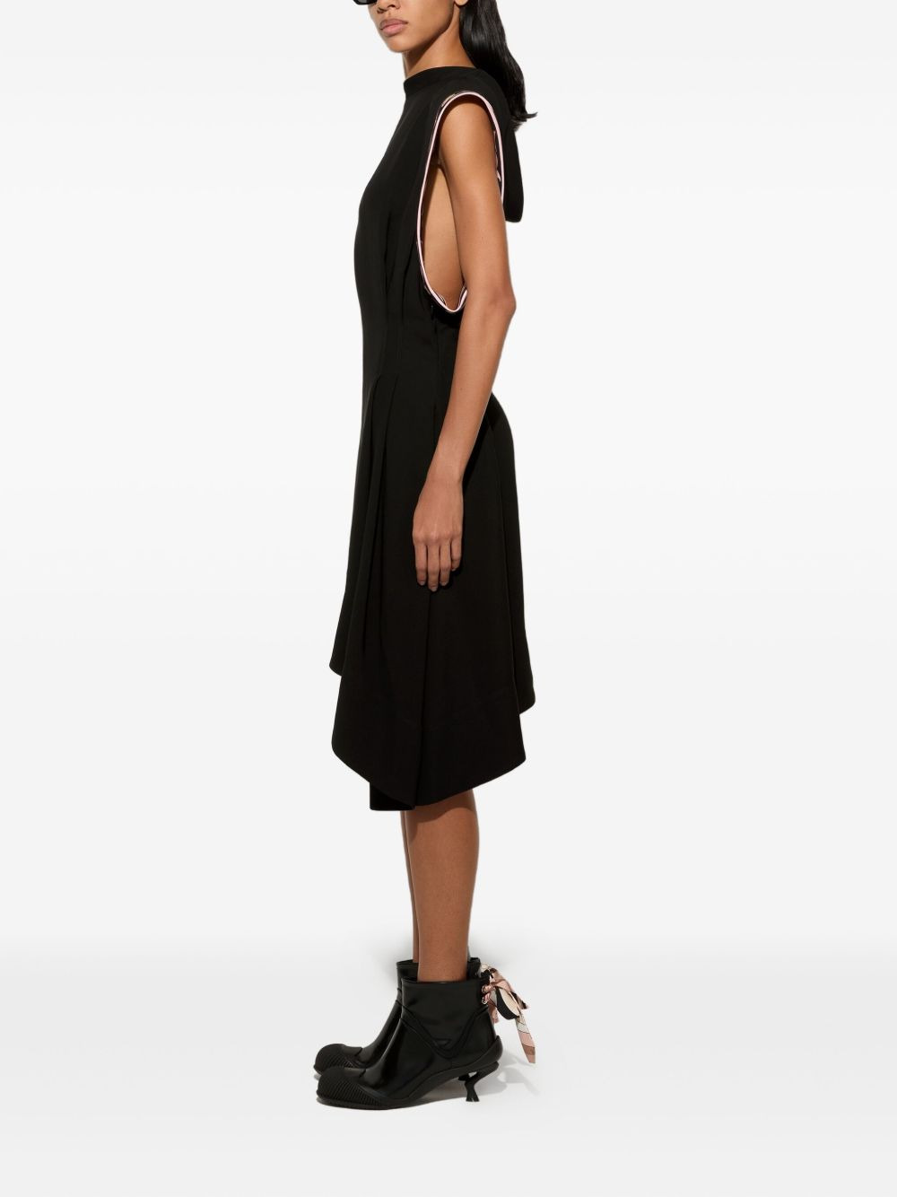 asymmetric short dress - 2
