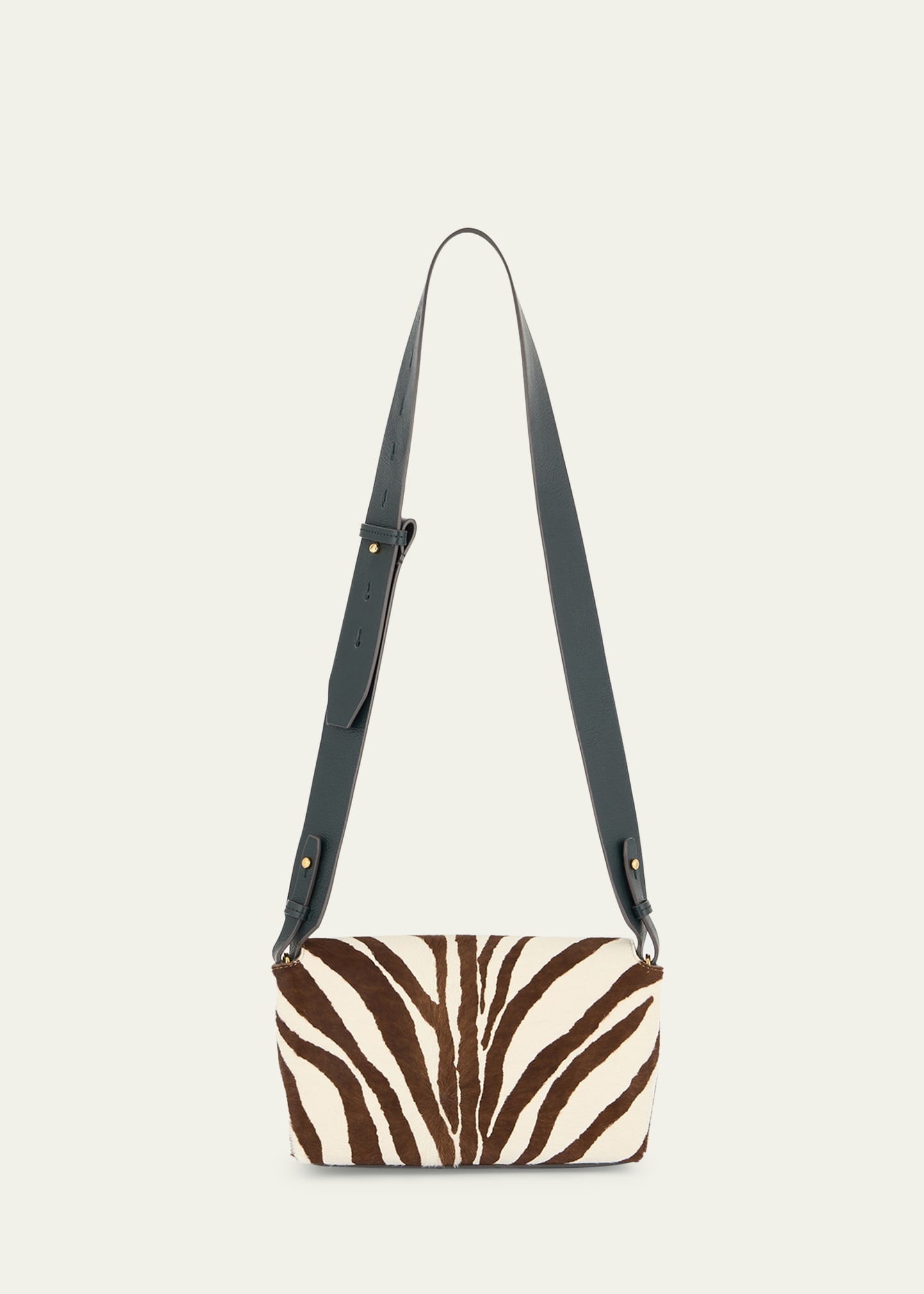 Mortimer Zebra-Print Calf Hair Crossbody Bag - 2