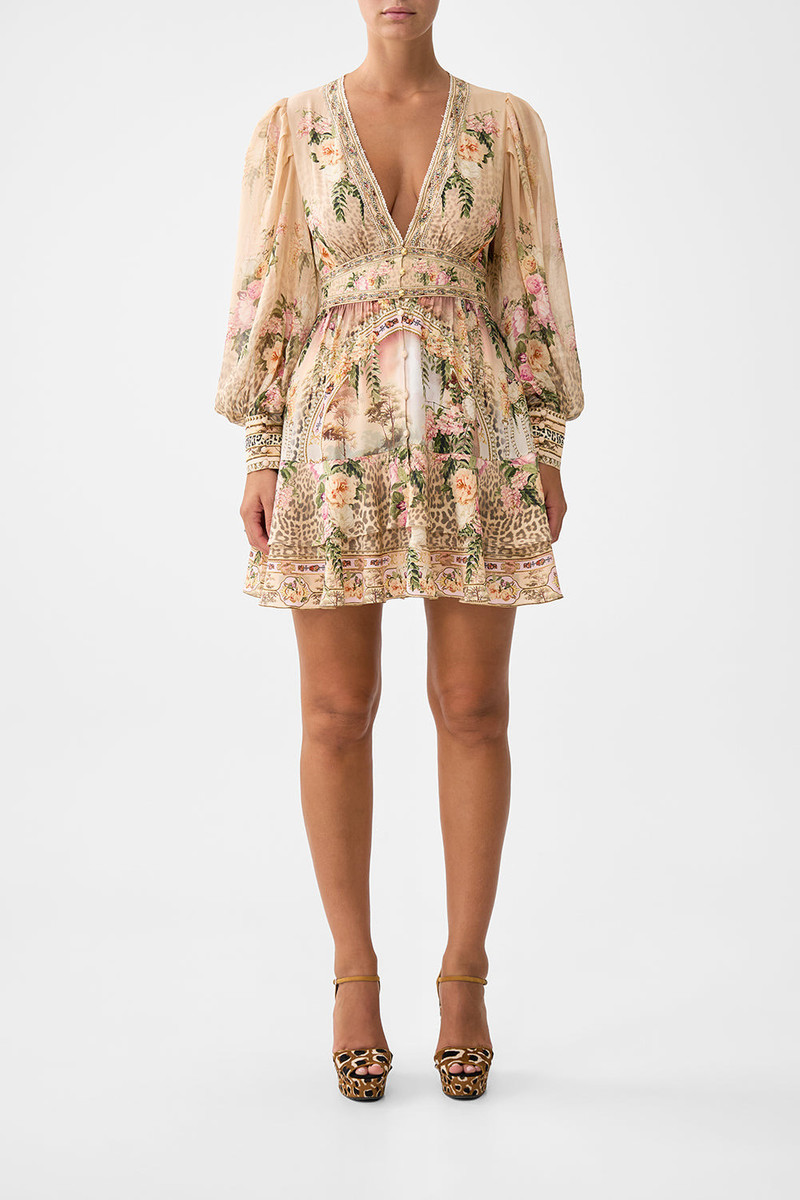 CAMILLA BUTTON FRONT FRILL DRESS outlook