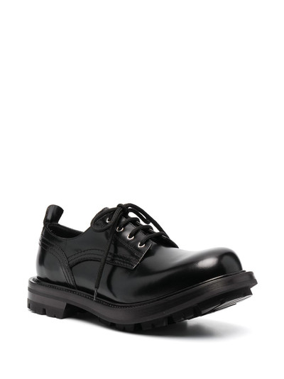 Alexander McQueen ridged sole lace-up shoes outlook