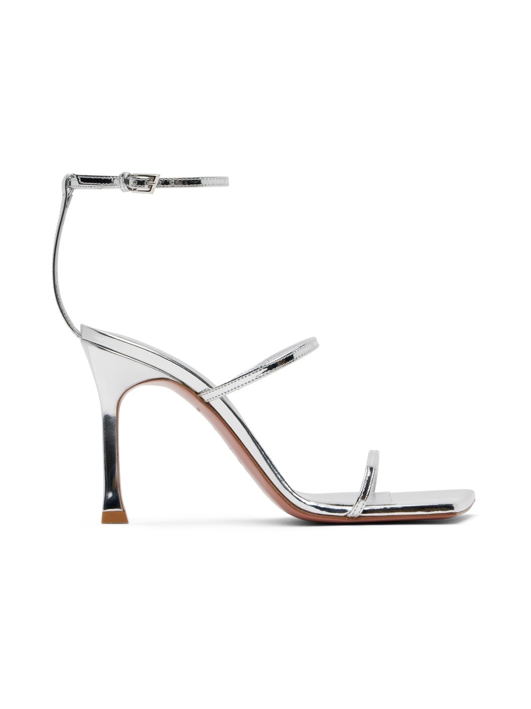 Silver Maya Heeled Sandals - 1