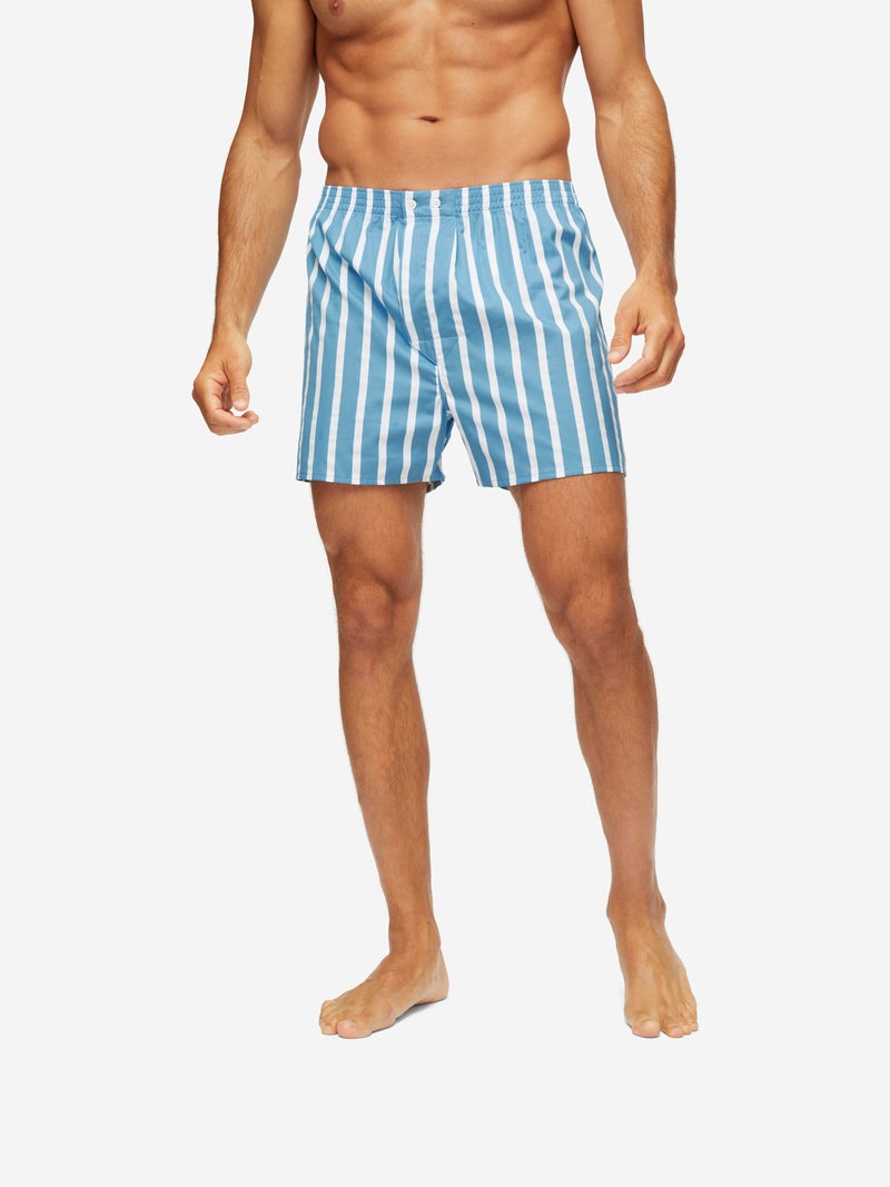 Men's Classic Fit Boxers Royal 219 Cotton Blue - 2