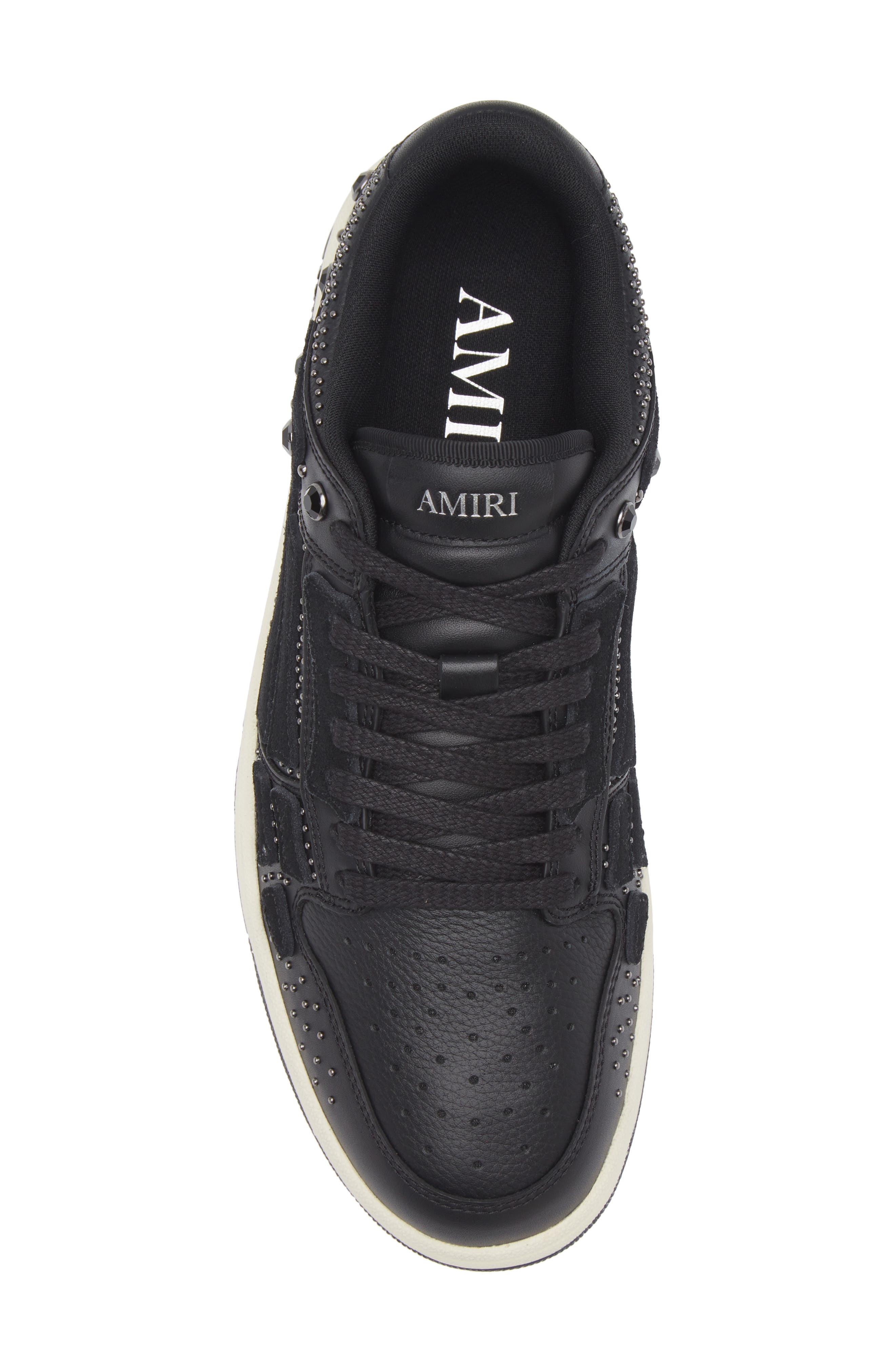 AMIRI Crystal Studded Skel Low Top Sneaker in Black at Nordstrom - 5
