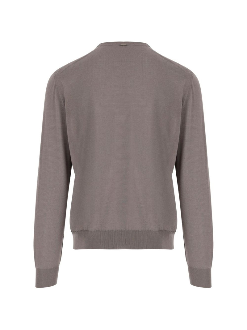 Herno crew-neck ribbed sweater outlook