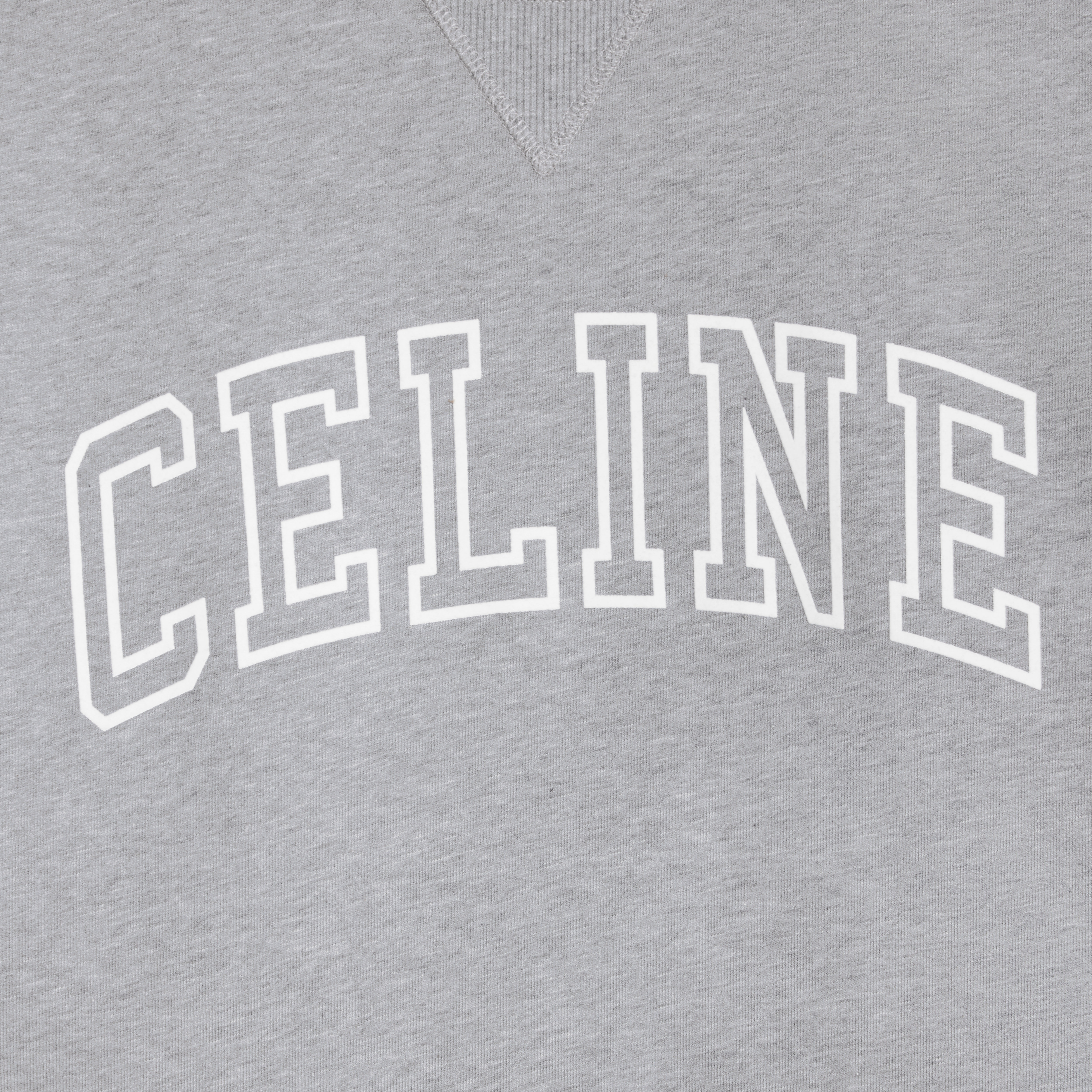 celine loose sweatshirt in cotton fleece - 4