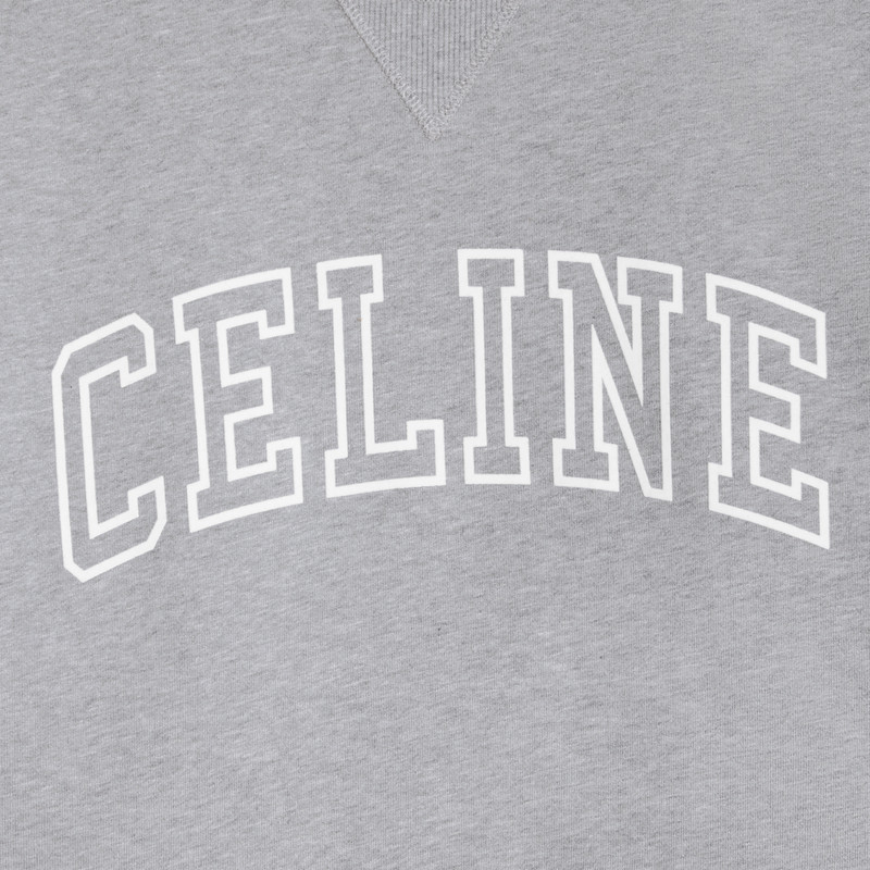 celine loose sweatshirt in cotton fleece 4