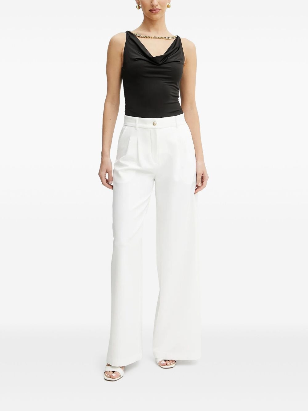 pleated wide-leg trousers - 2