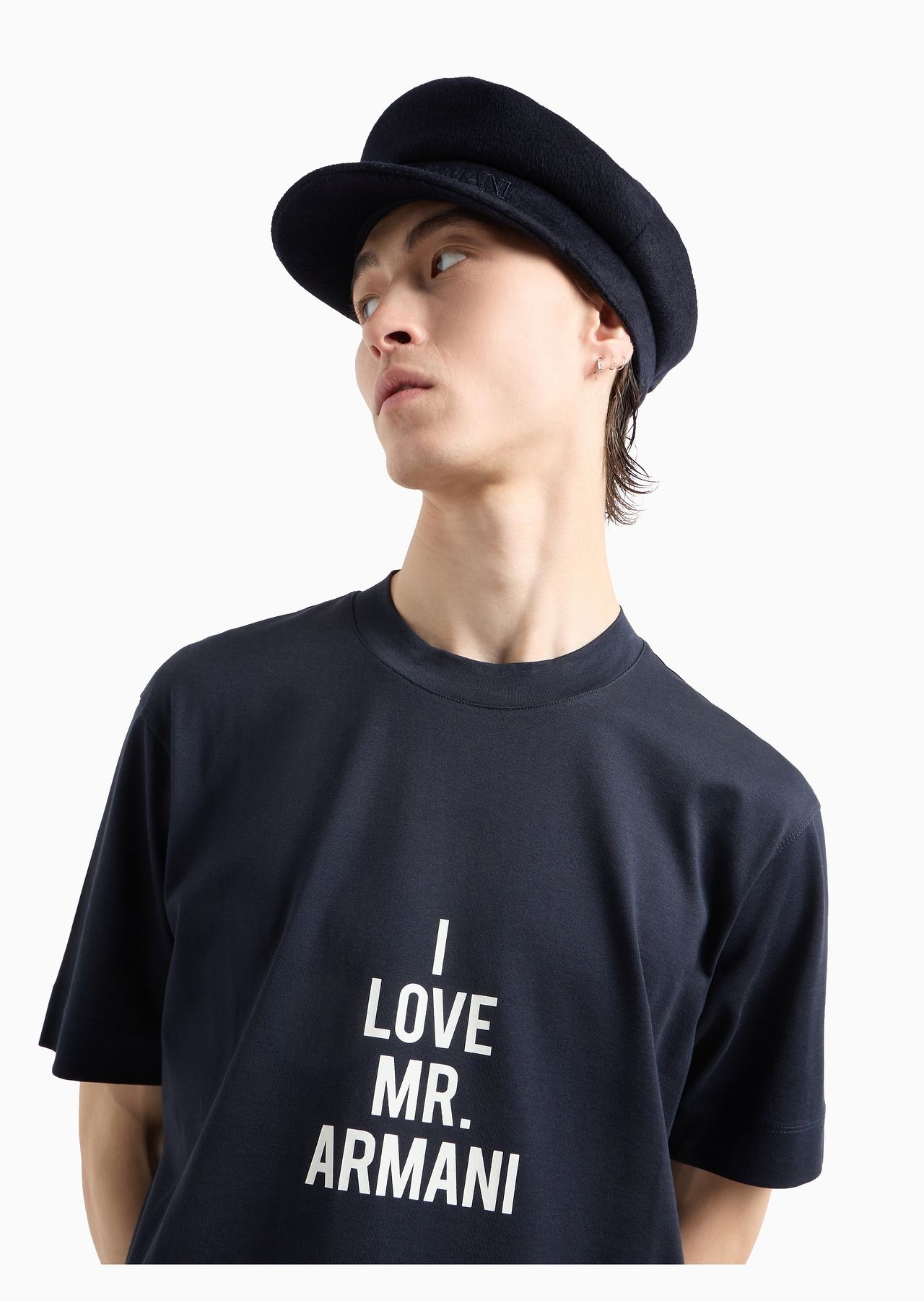 Lightweight jersey T-shirt with I love Mr Armani ASV print - 5