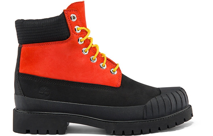 Timberland Premium 6 Inch Waterproof Boot 'Medium Orange Nubuck with Black' A2KECW - 2