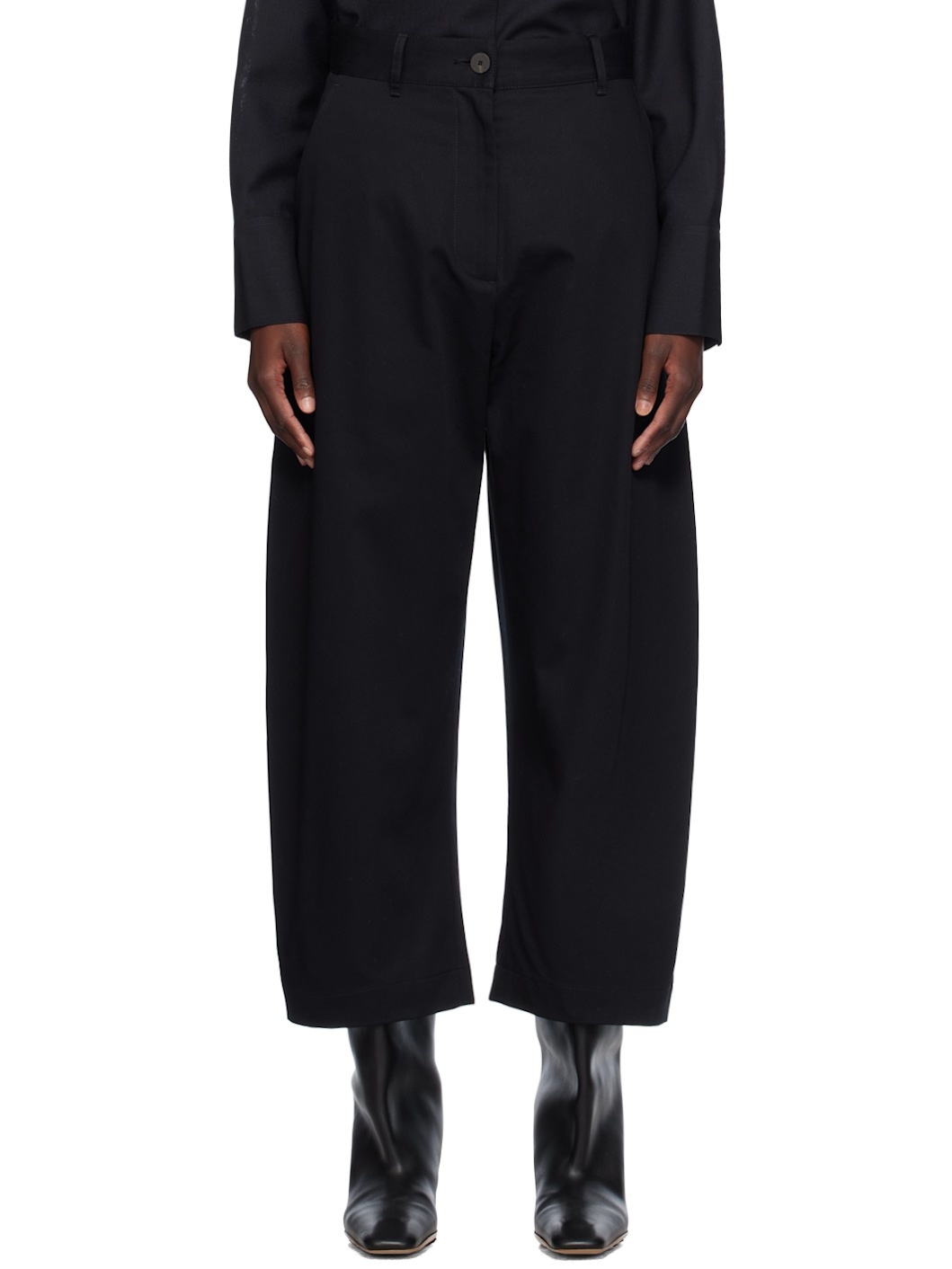 Navy Chalco Trousers - 1