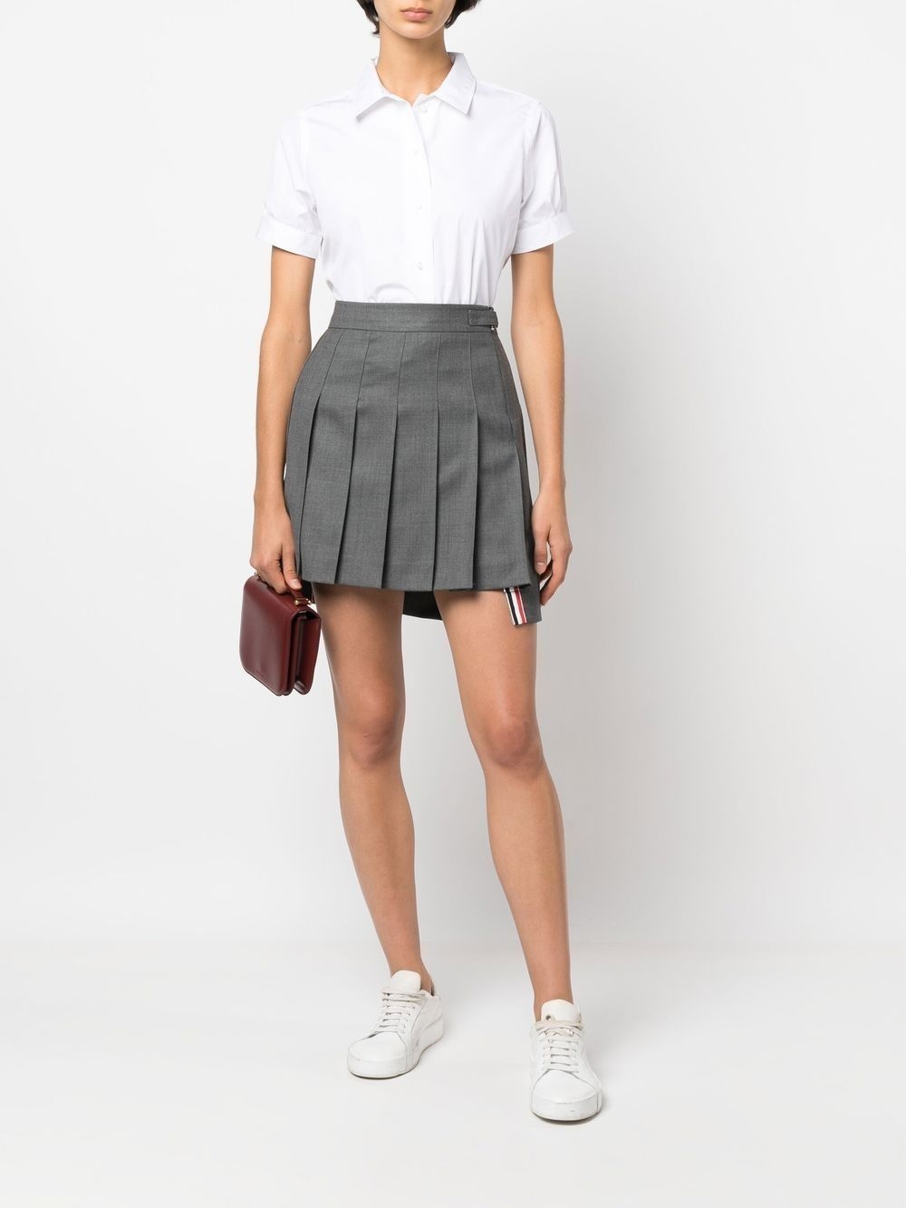 cropped short-sleeve shirt - 2