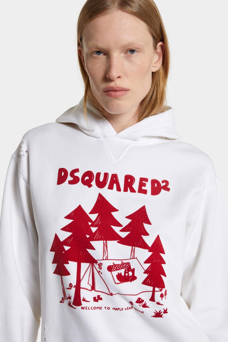 WASHED AND DESTROYED JUST RIGHT FIT HOODIE - 5