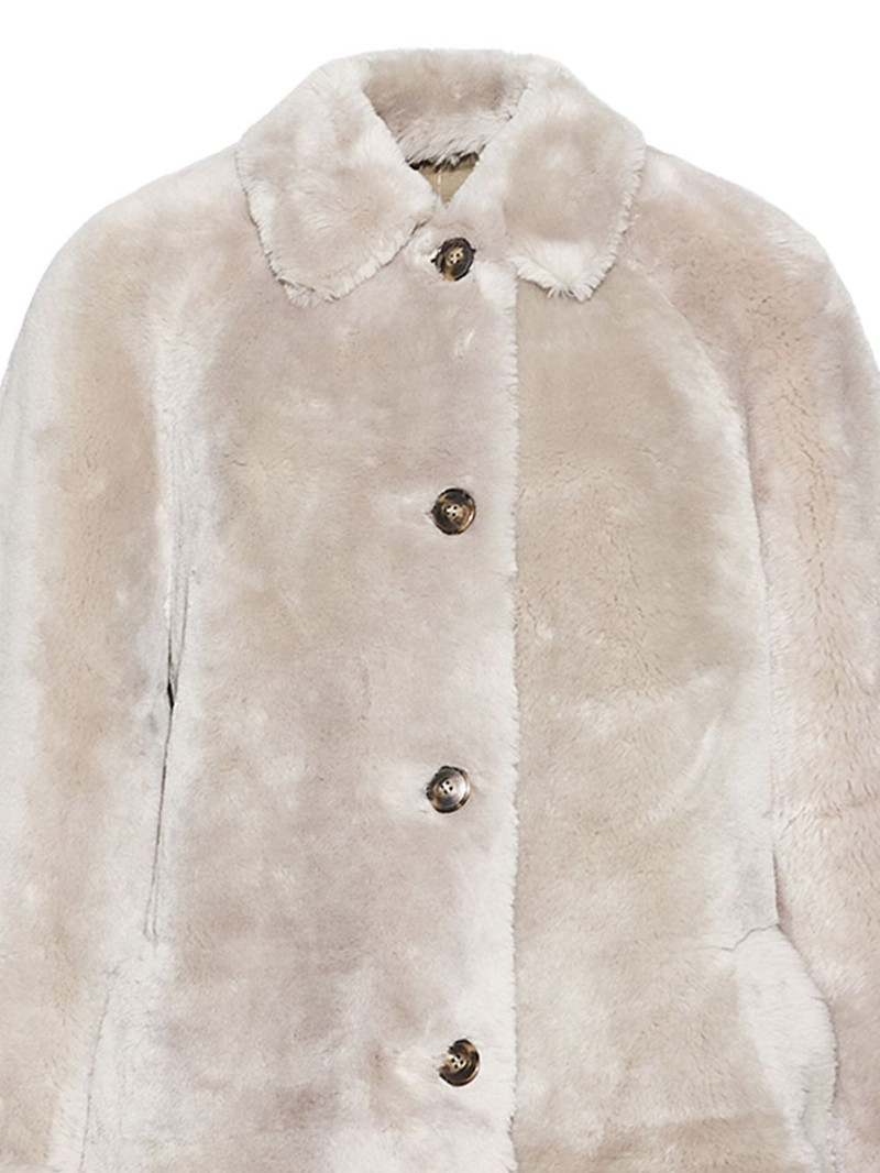 Yves Salomon lamb-fur single-breasted coat outlook