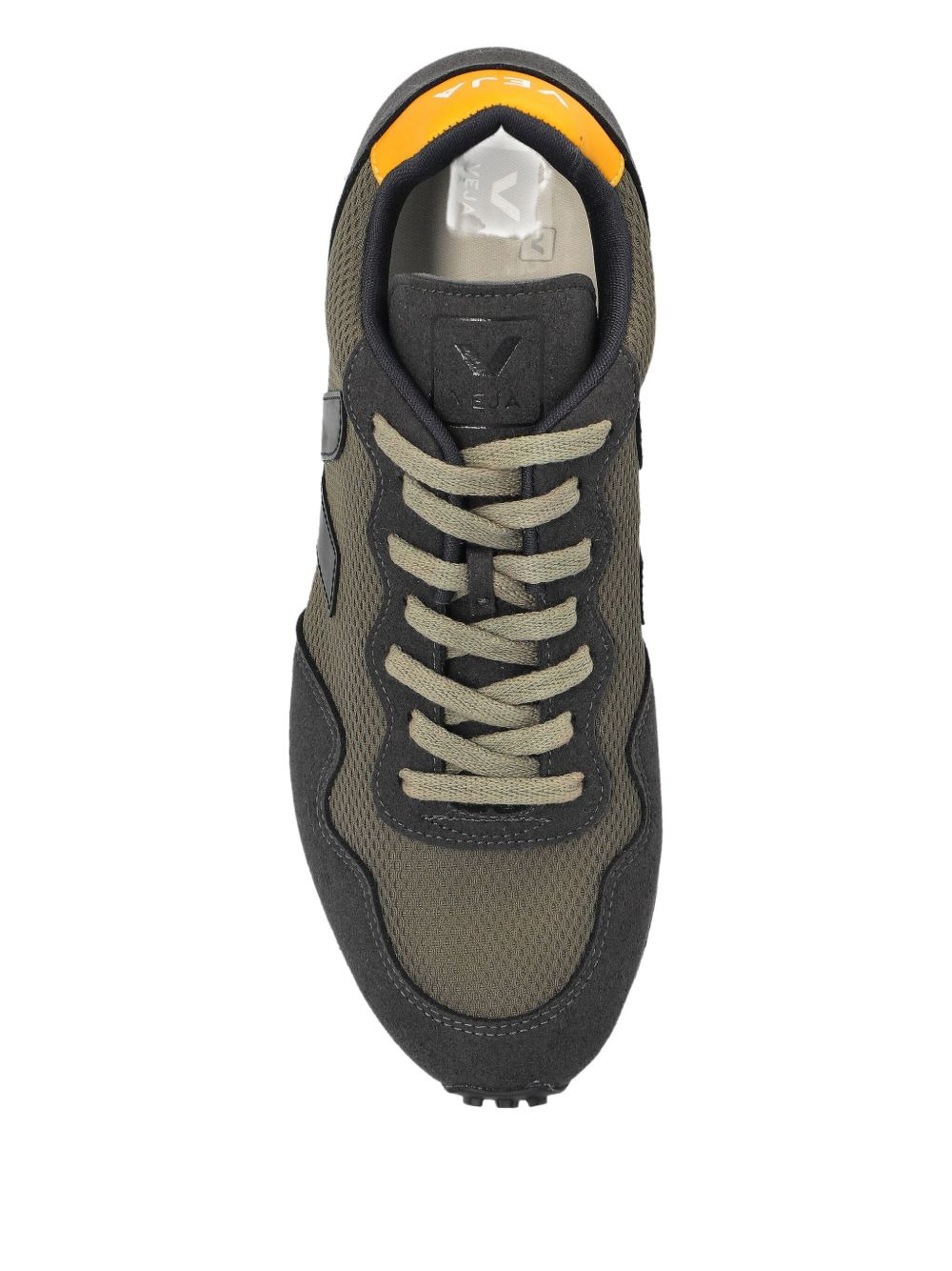 panelled suede trainers - 3