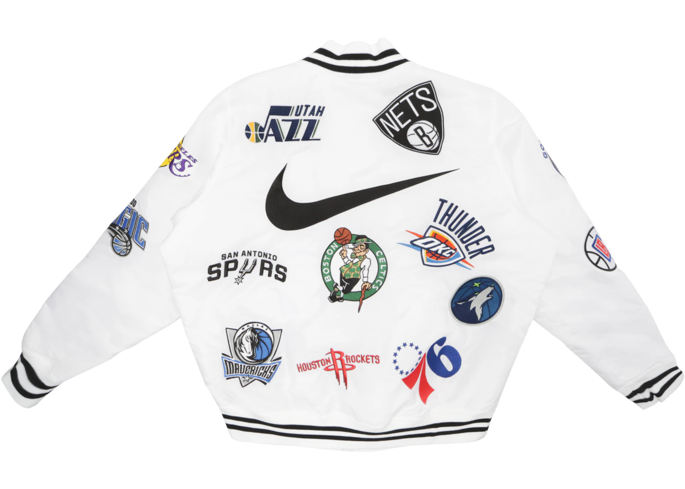 Supreme Nike/NBA Teams Warm-Up Jacket White - 2
