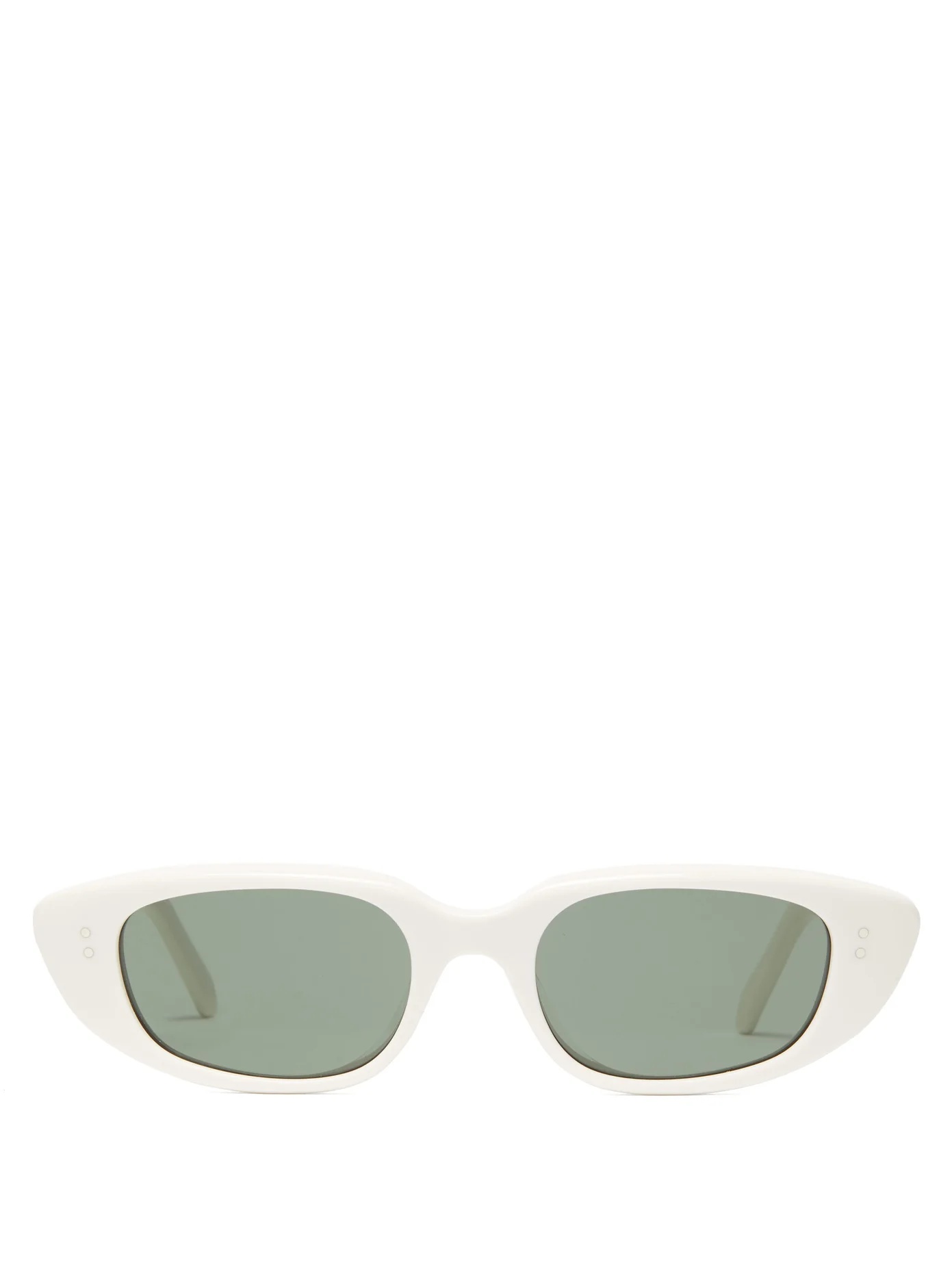 Oval acetate sunglasses - 1