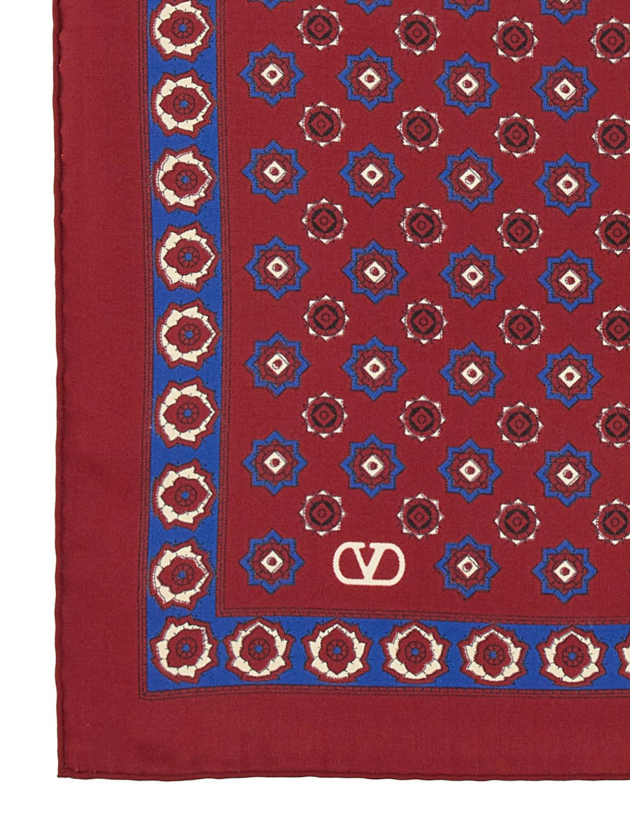 Valentino Garavani Men Silk Twill Scarf - 2