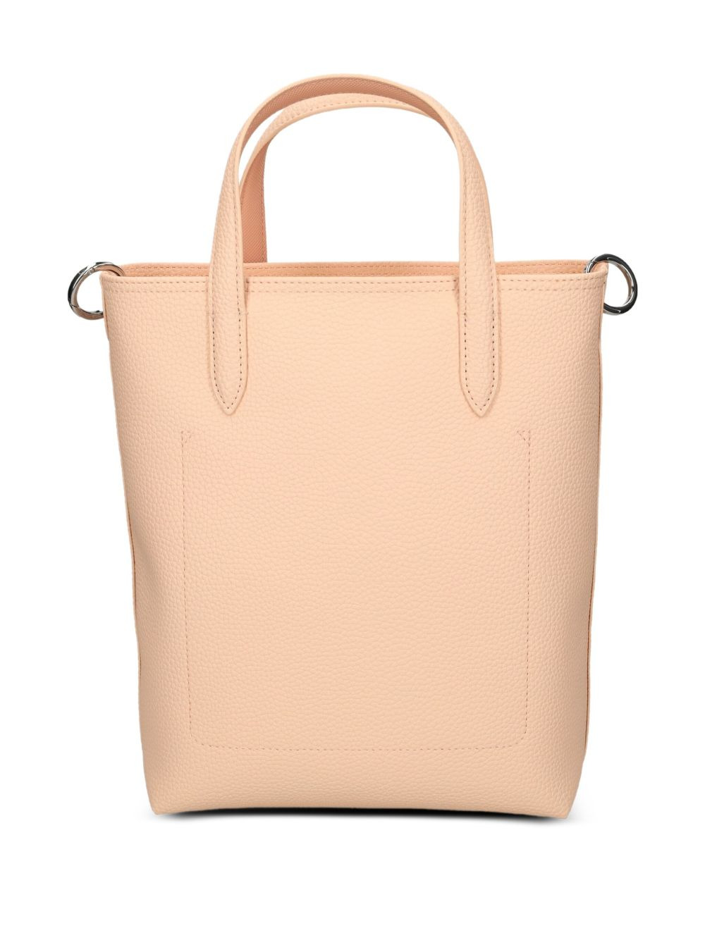 mini textured leather tote bag - 2