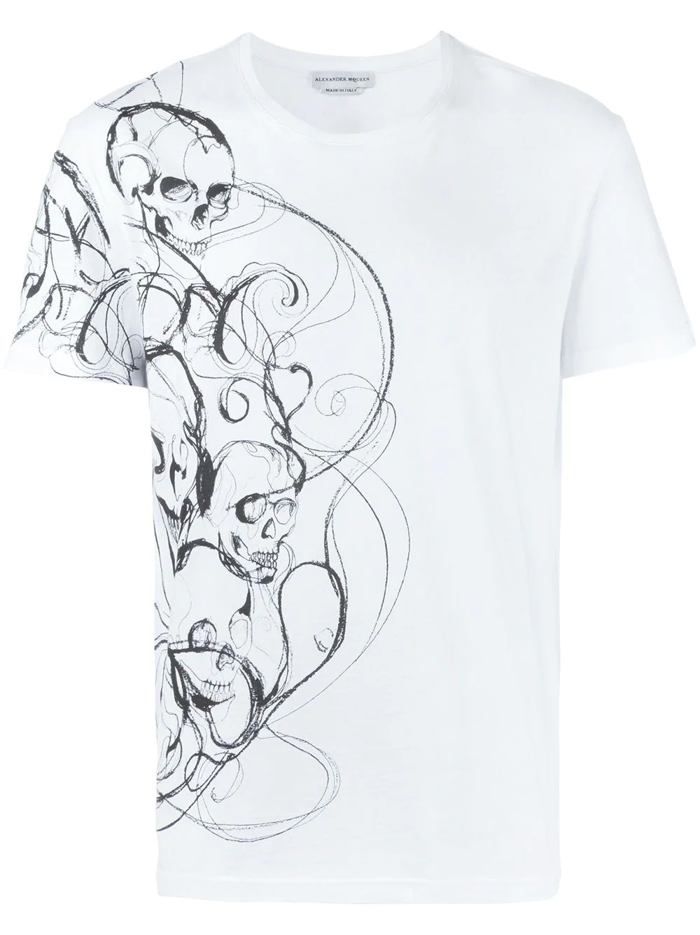 skull print T-shirt - 1