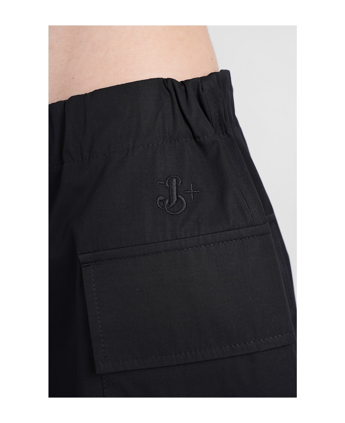 Shorts In Black Cotton - 5