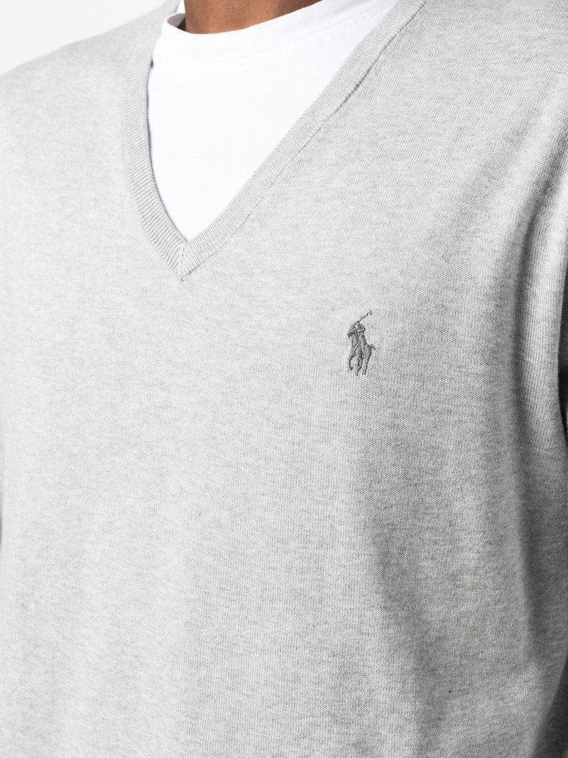 embroidered-pony knit jumper 5