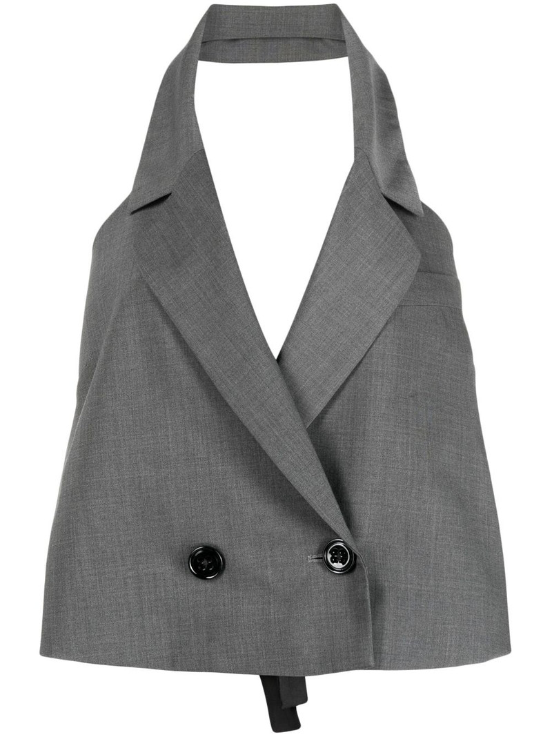 button-up halterneck waistcoat 1