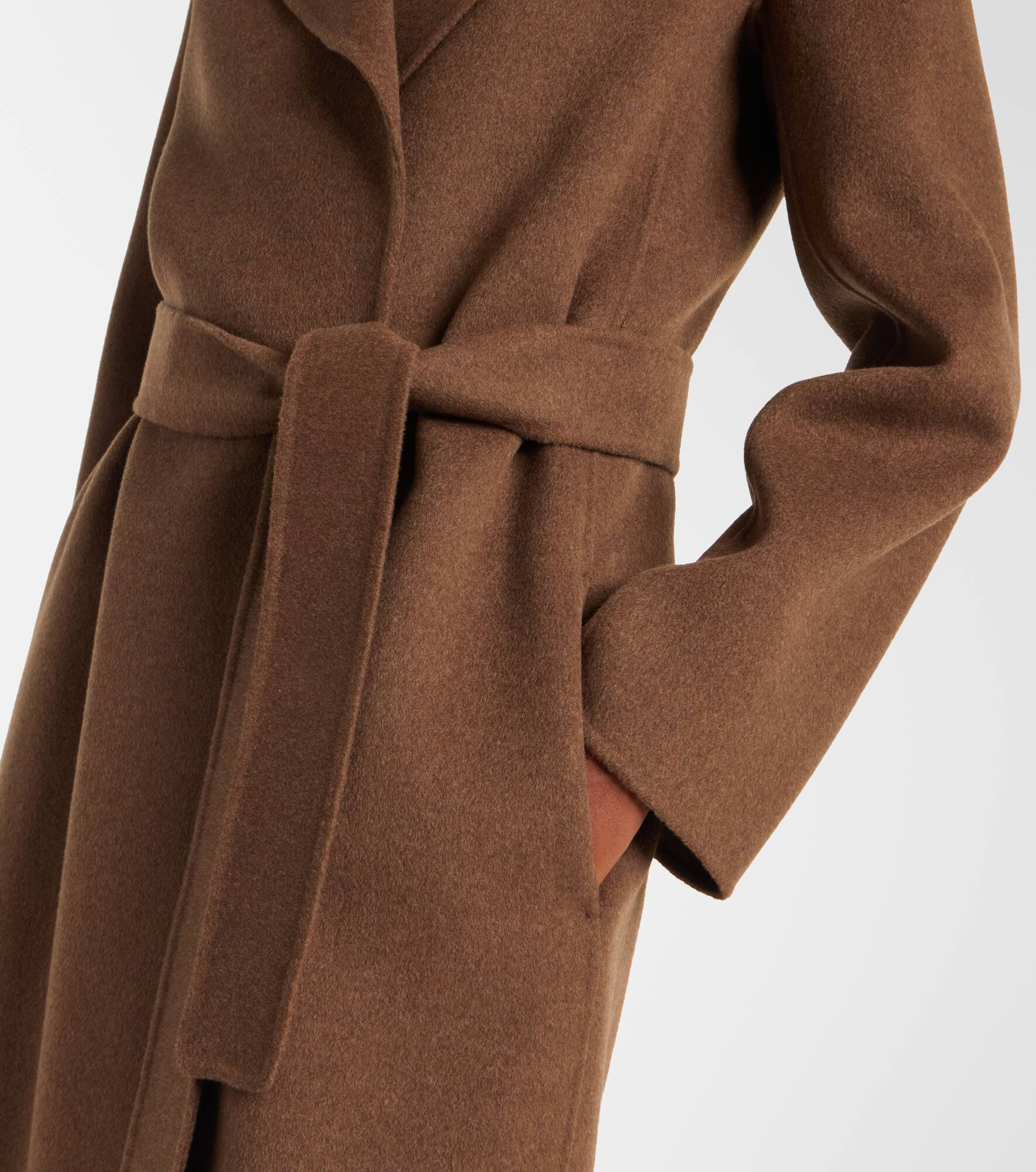 Poldo virgin wool wrap coat - 5