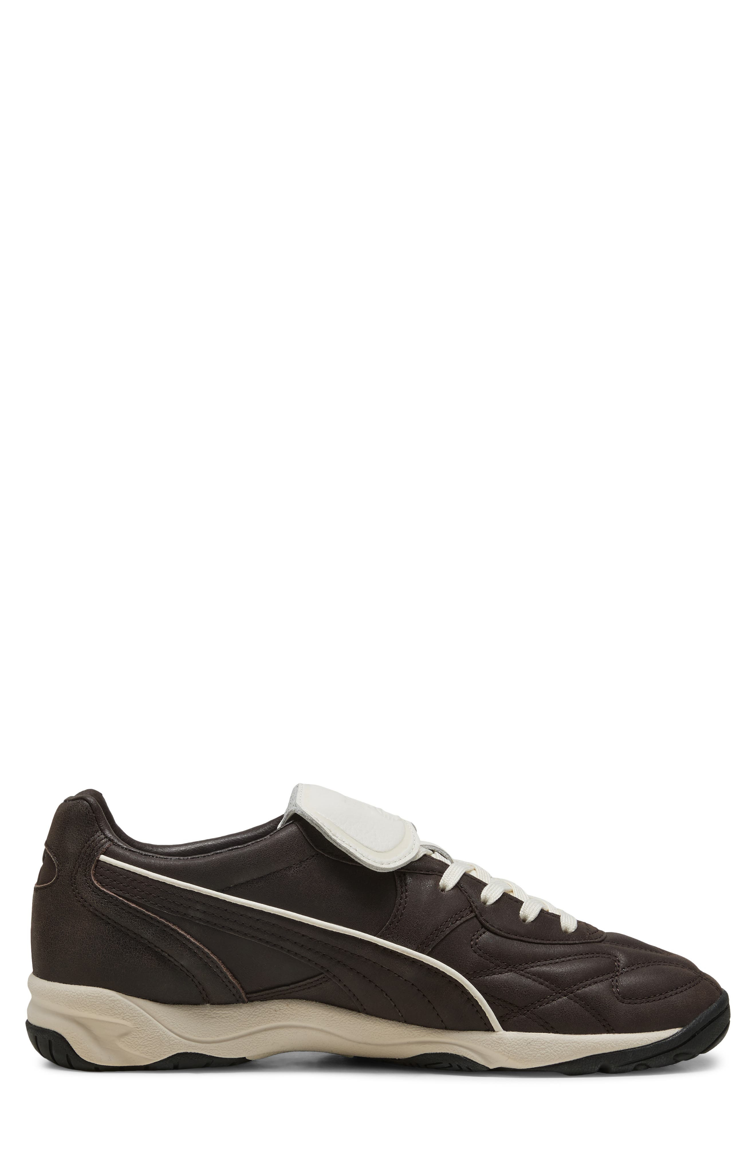 PUMA King Indoor Premium Soccer Sneaker in Dark Chocolate/Warm White at Nordstrom - 4