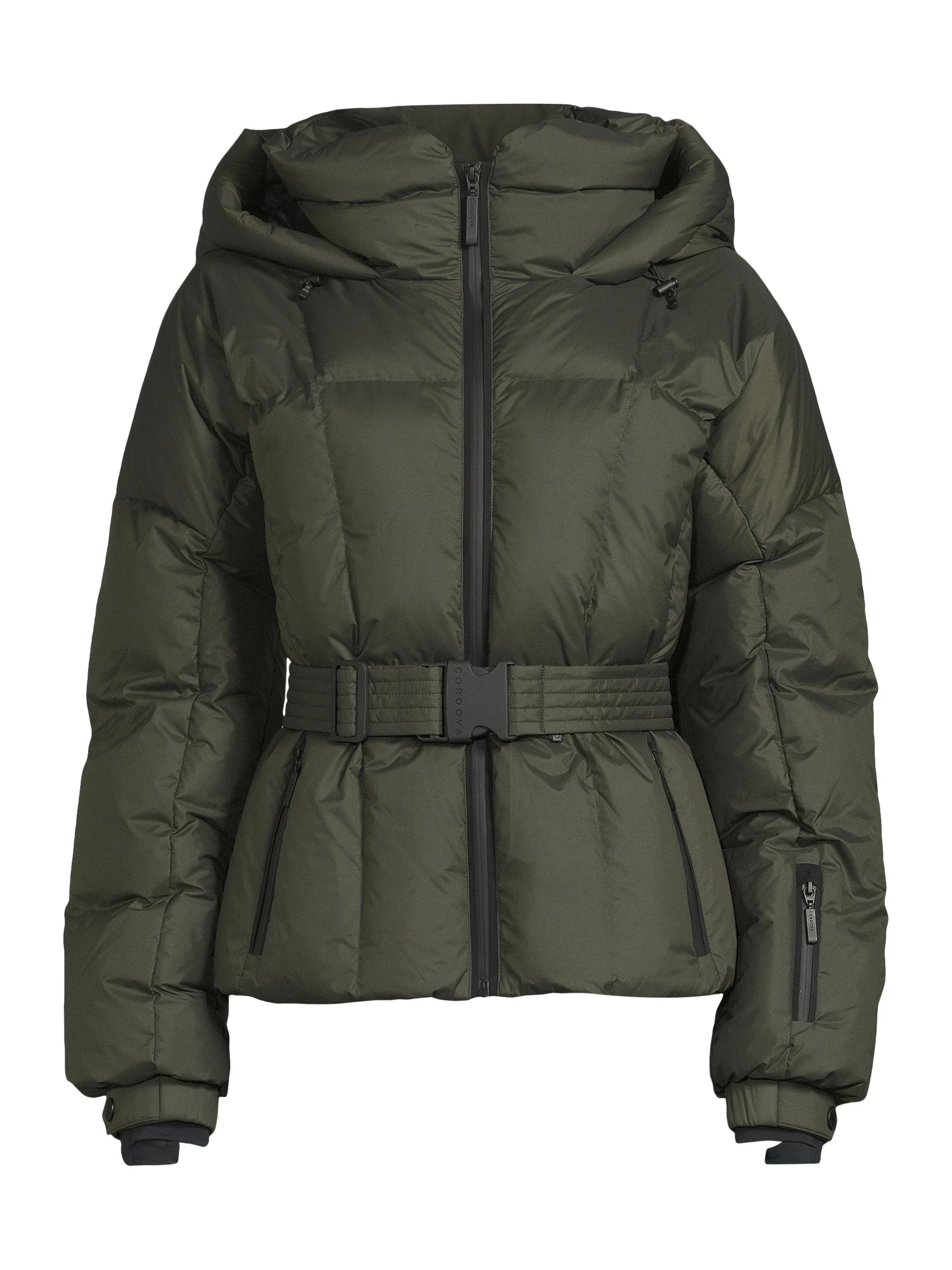 Women's Monterosa Belted Jacket - Khaki - 1