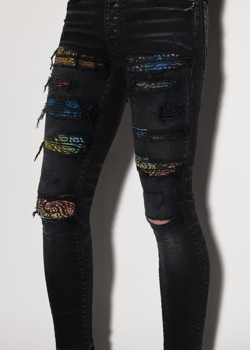 RAINBOW PAISLEY THRASHER JEAN 6