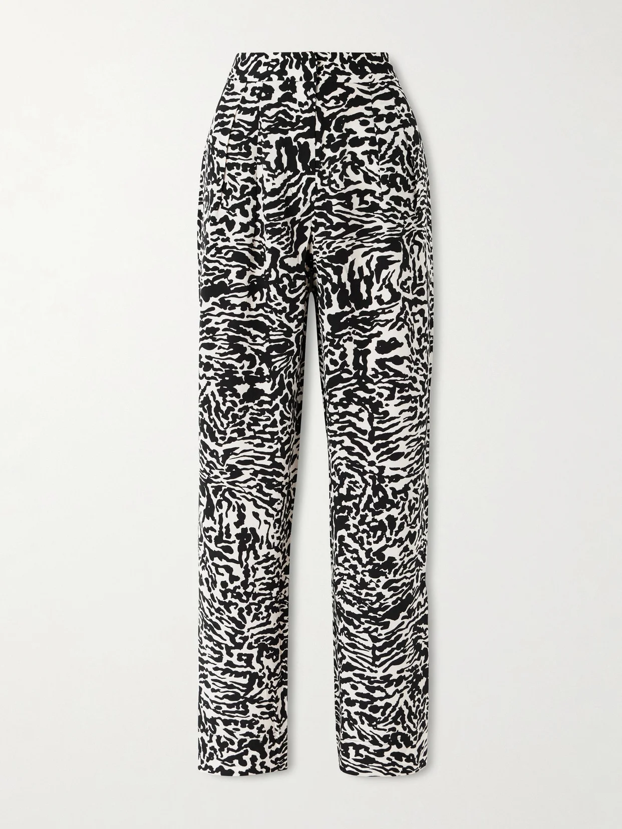 Aviva Printed Silk Crepe De Chine Wide-leg Pants - 1