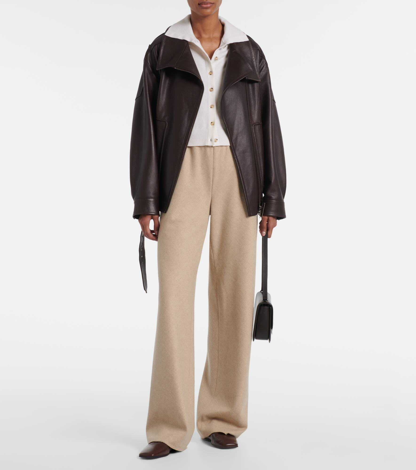 High-rise wide-leg pants - 2