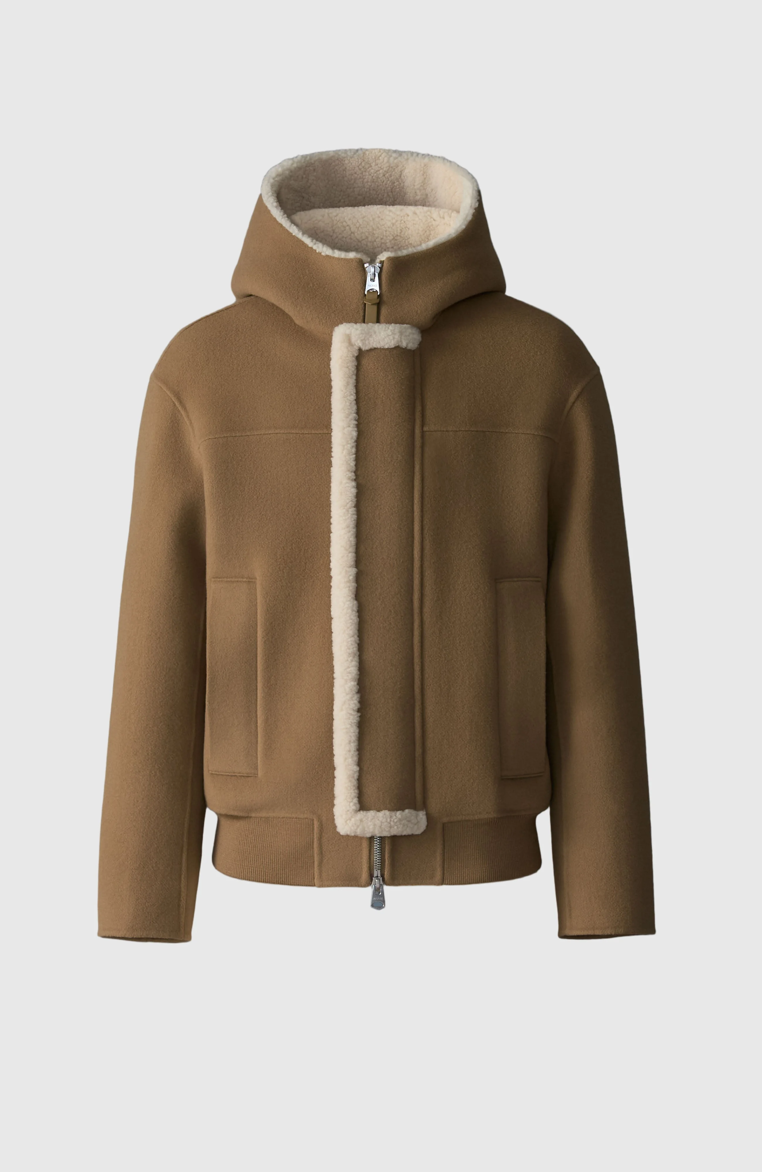 JAY Heavy Double-Face Wool Hooded Jacket - 1