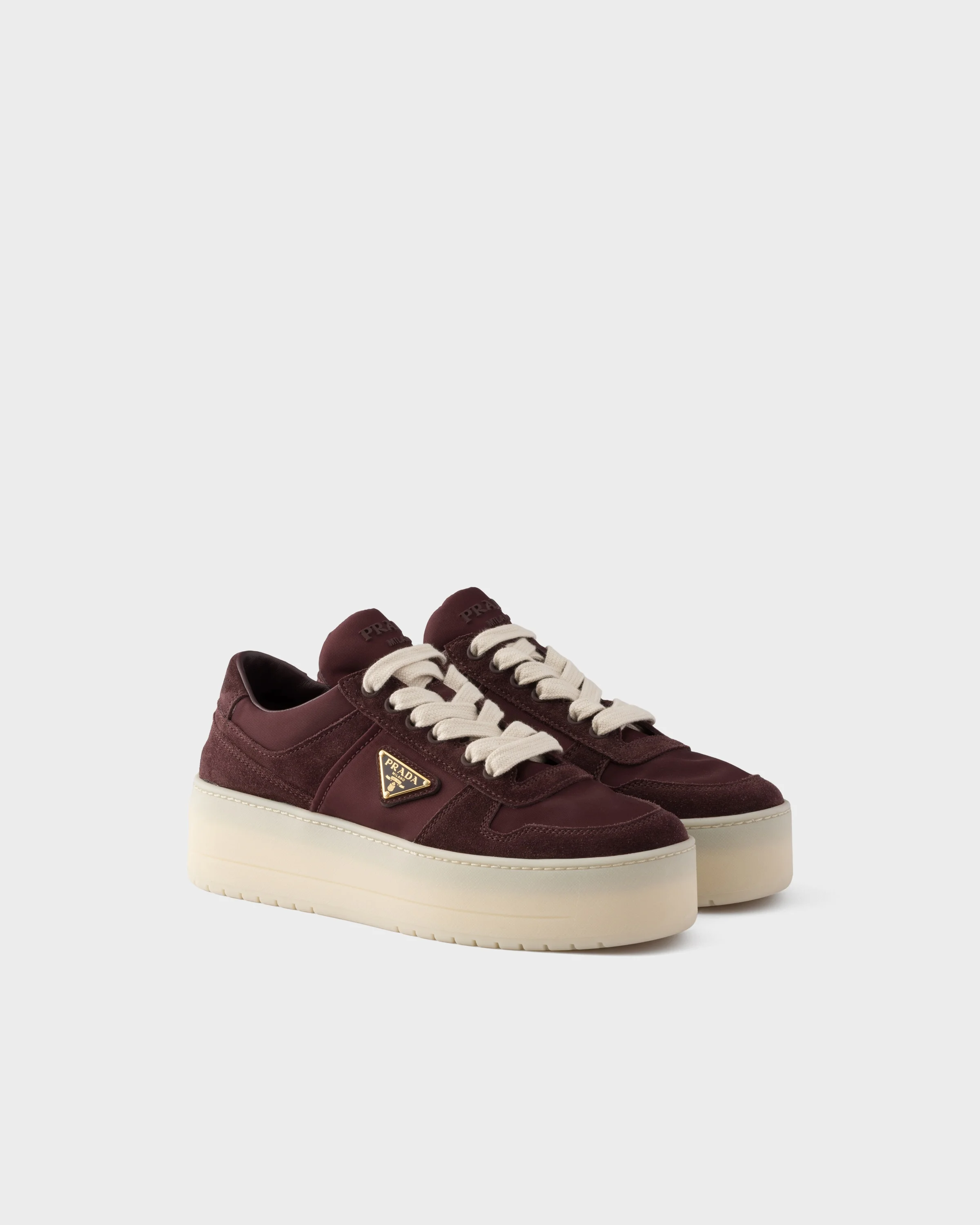 Downtown Bold Re-Nylon and suede sneakers - 1