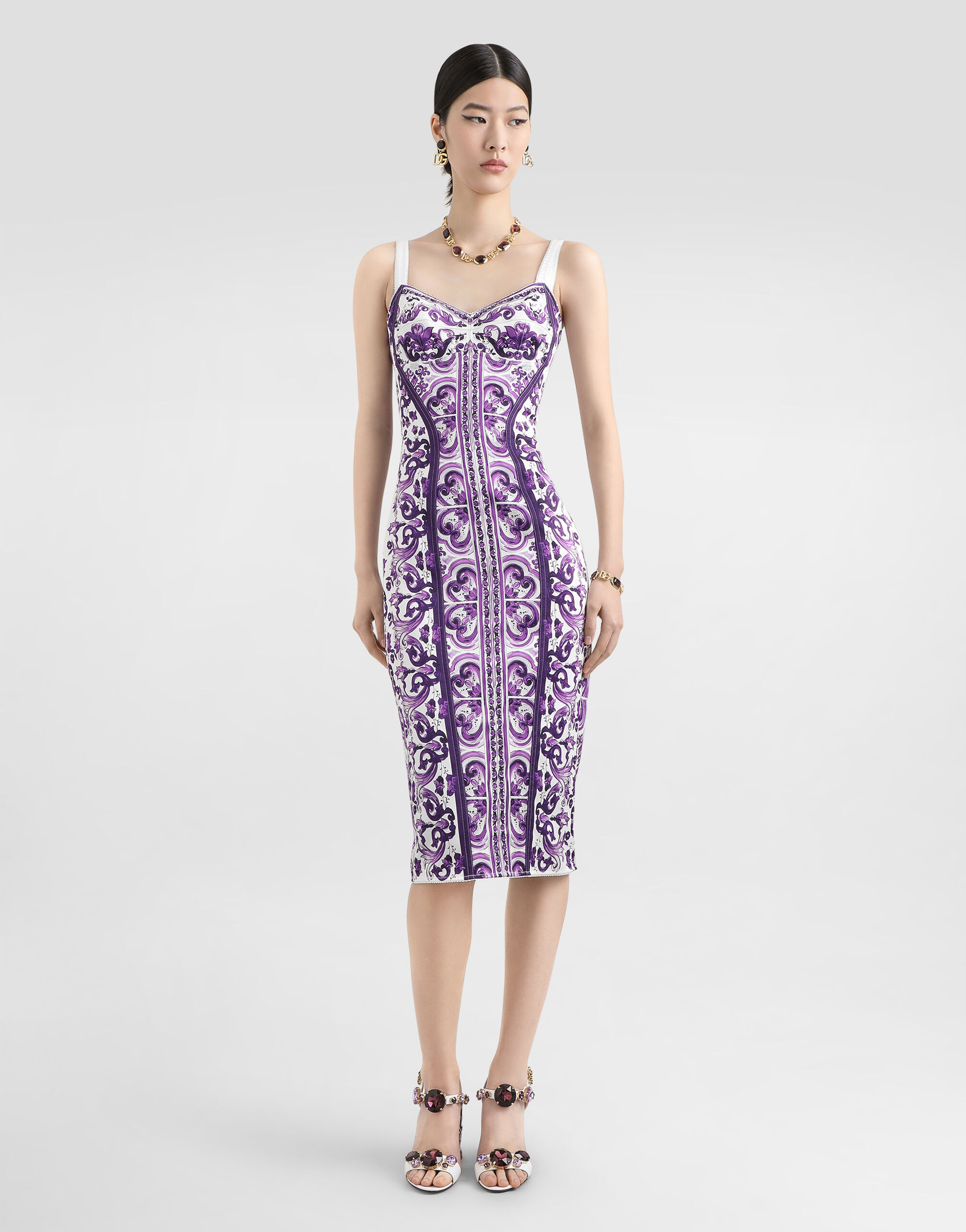 Majolica-print dress - 2