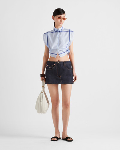 Prada Miniskirt in selvedge denim outlook