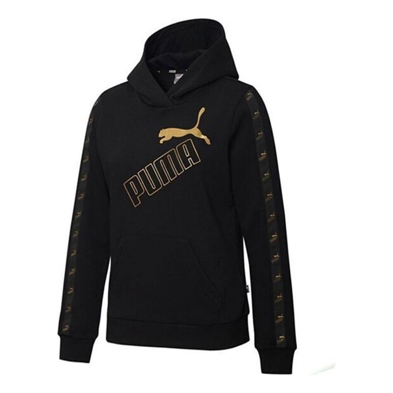 (WMNS) PUMA Amplified Hoodie 'Black Gold' 586609-51 - 1