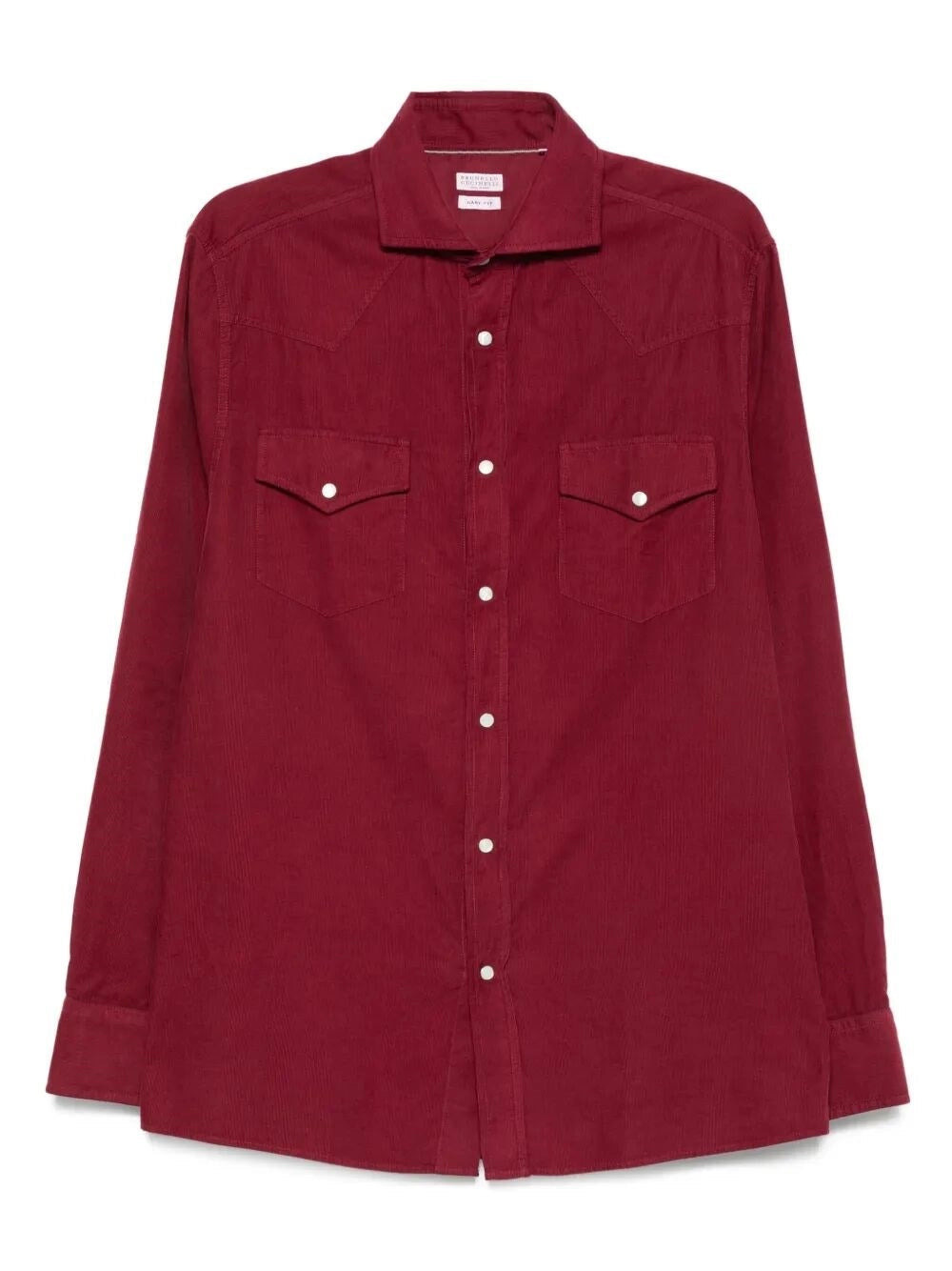 Brunello Cucinelli Men Easy Fit Western Shirt In Corduroy - 1