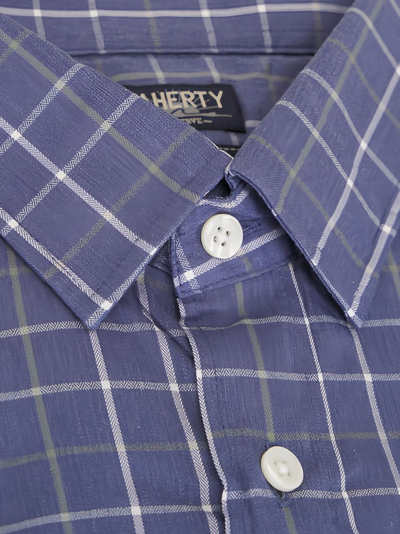 FAHERTY The Movement plaid-pattern shirt outlook