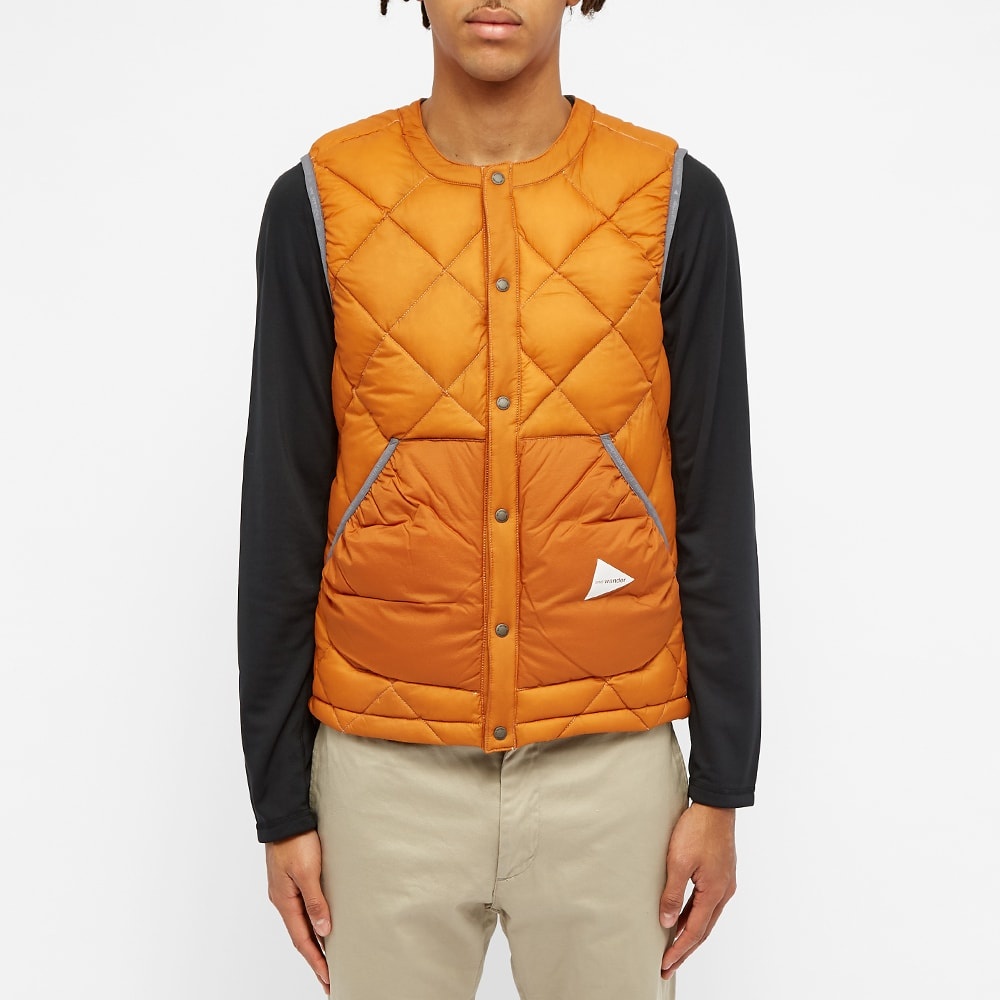 And Wander Diamond Stitch Down Vest - 4