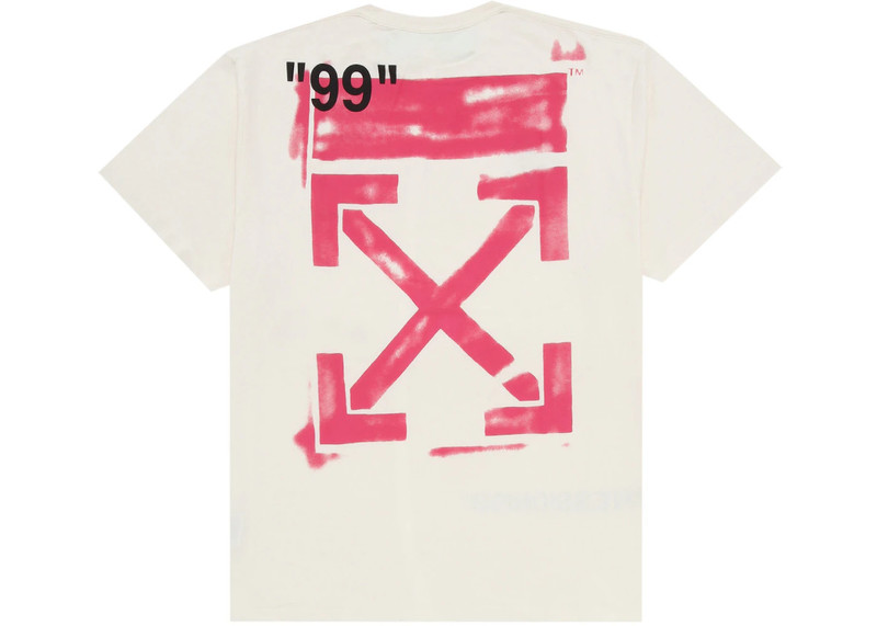 Off-White OFF-WHITE Oversized Diag Stencil T-Shirt White outlook
