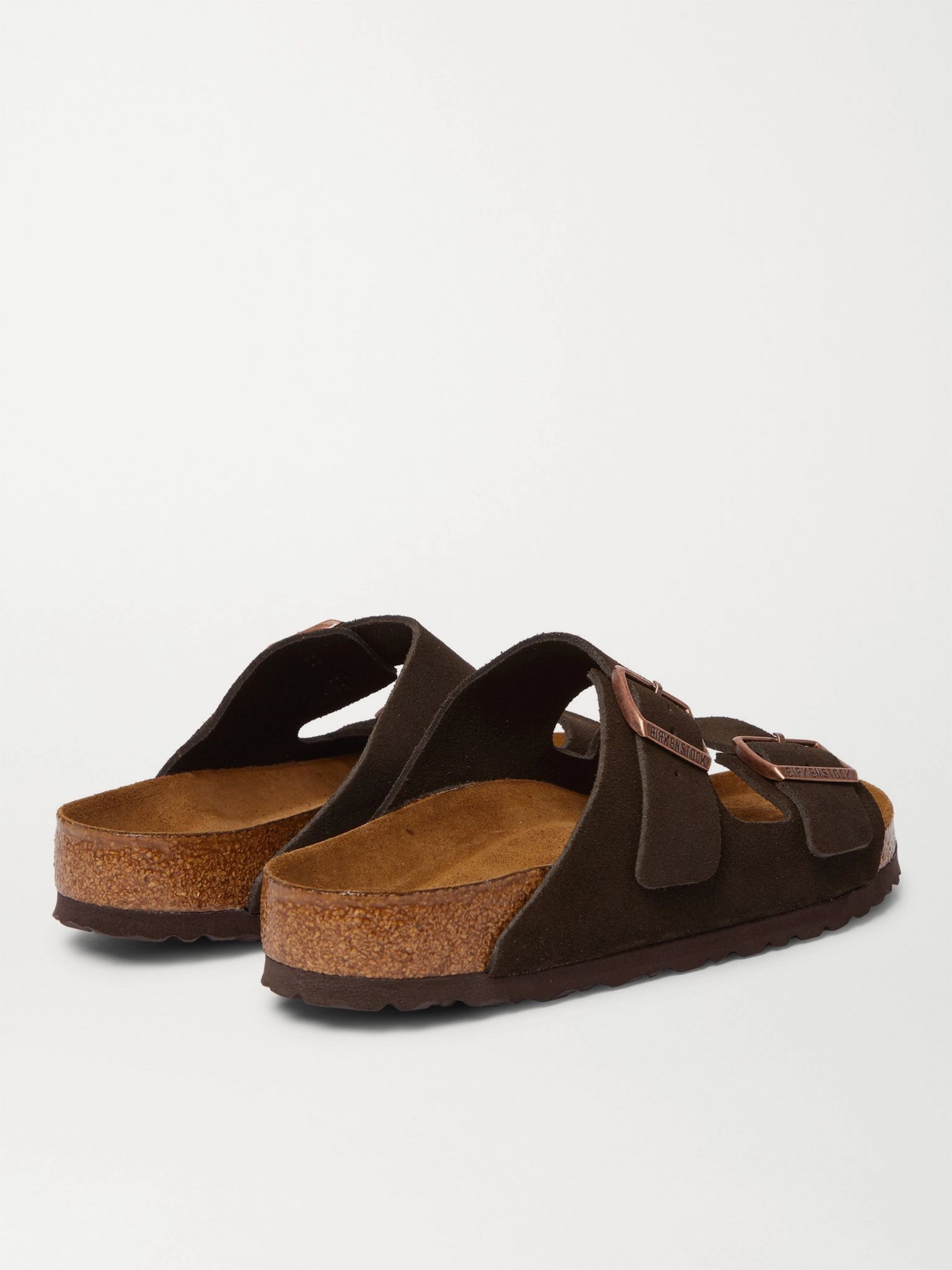 Arizona Suede Sandals Dark brown - 4