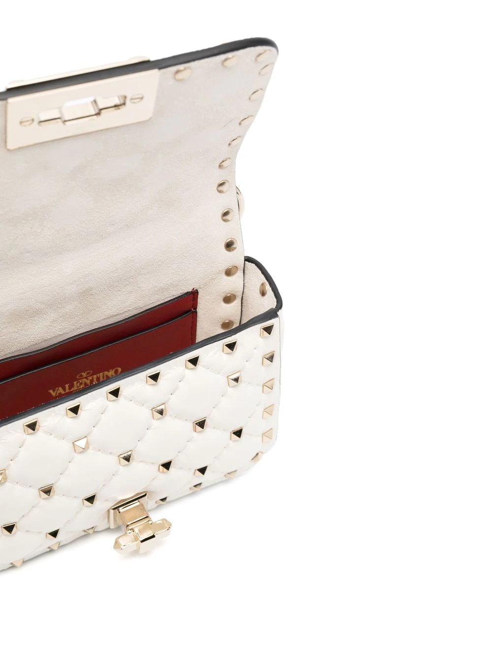 Rockstud quilted shoulder bag - 4