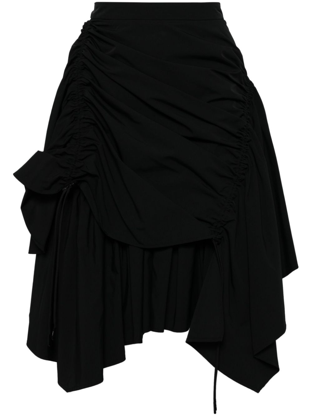 asymmetric panelled skirt - 1