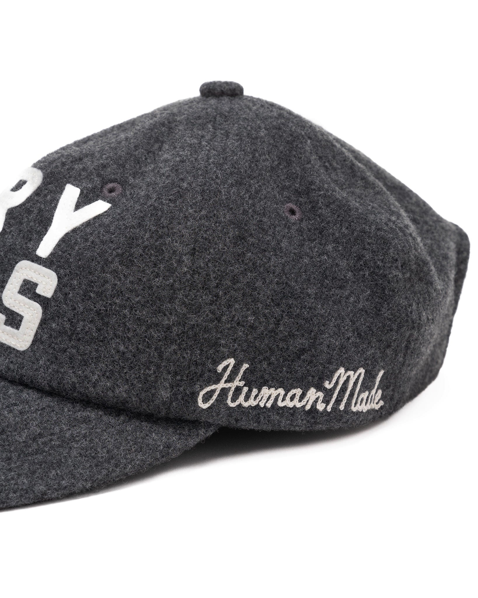 6Panel Wool Cap Charcoal - 4