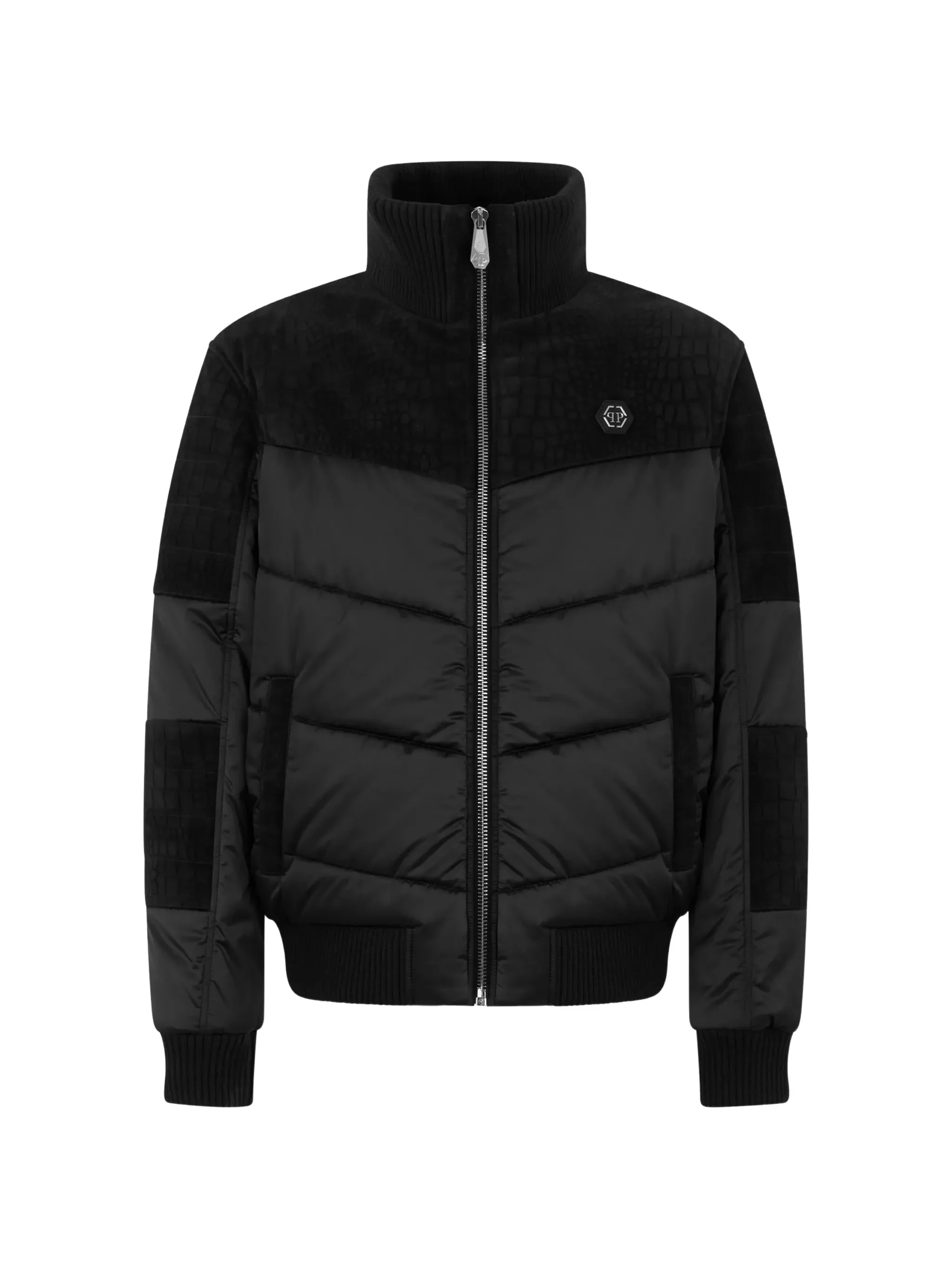 Crocodile Effect Puffer Jacket - 1
