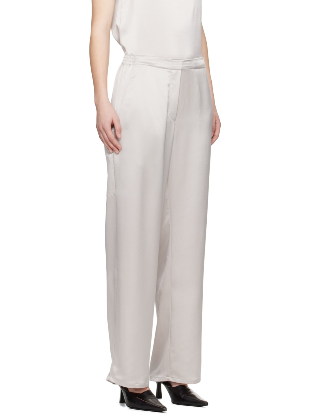 Gray Barb Painter Lounge Pants - 2