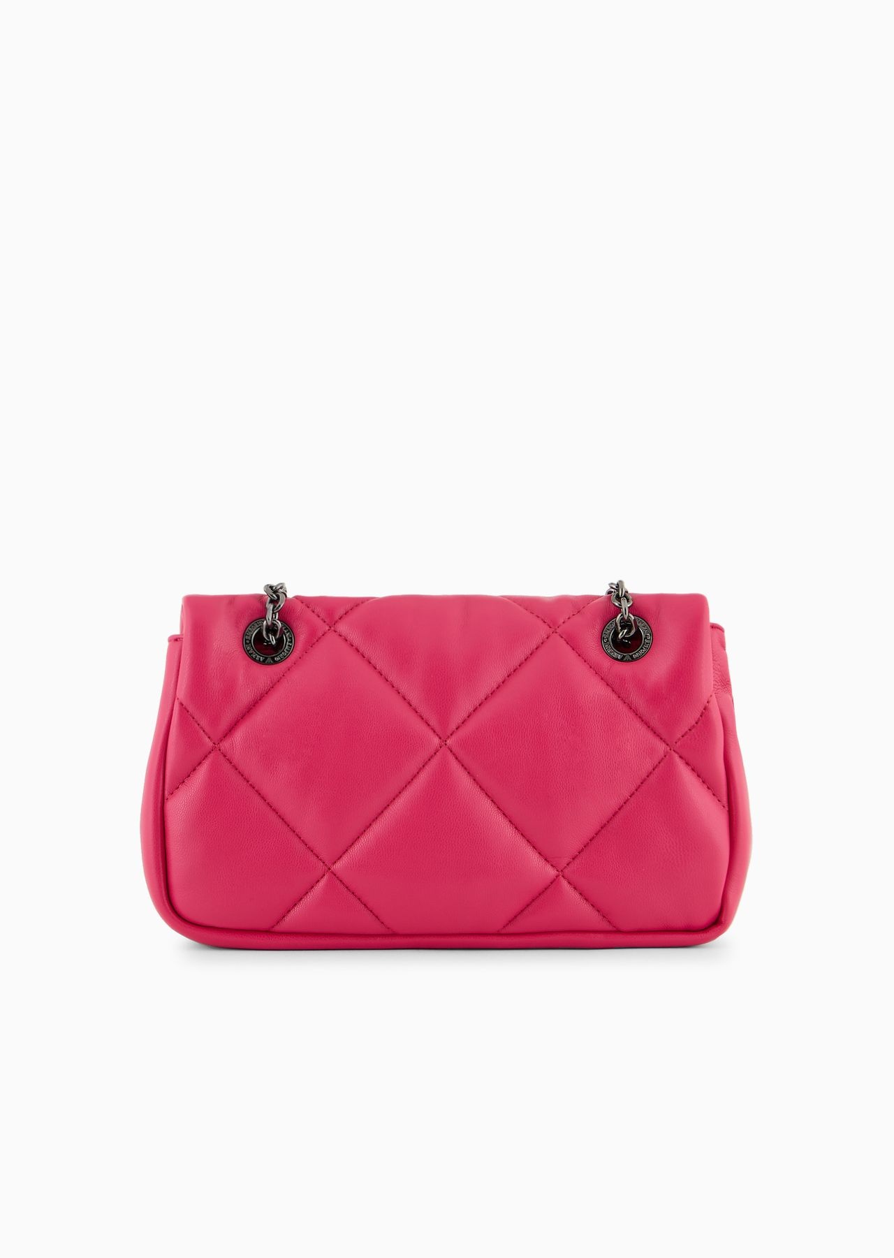 Quilted nappa leather-effect mini bag with flap - 3