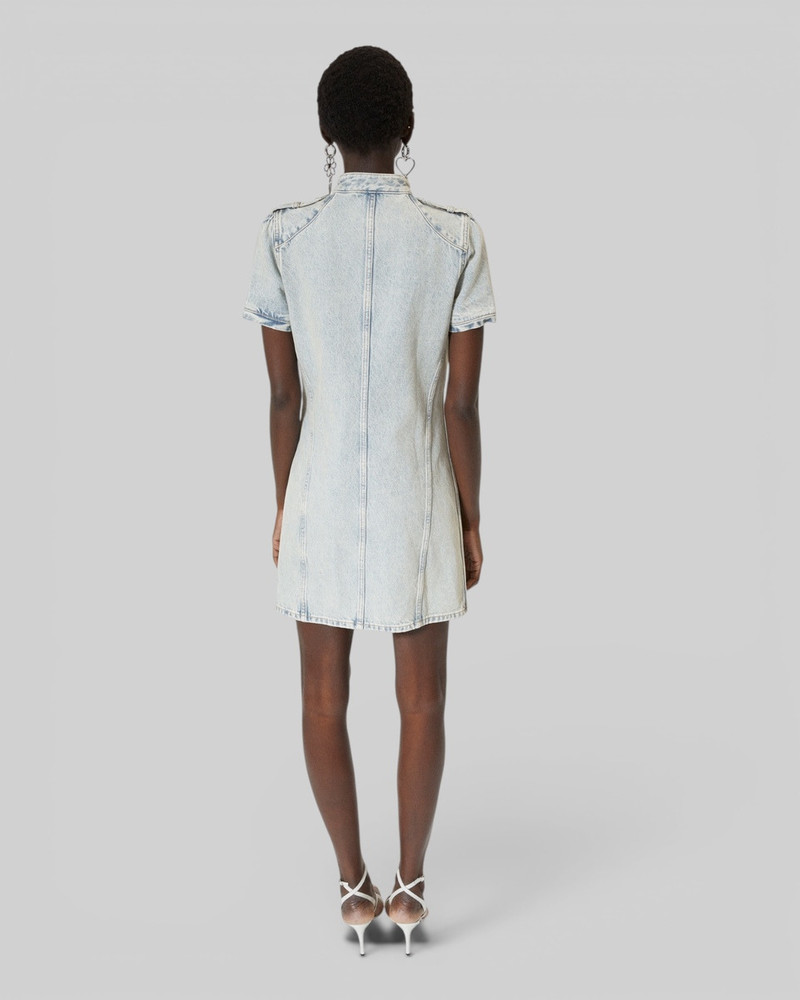 BLUE DENIM SHORT DRESS 4