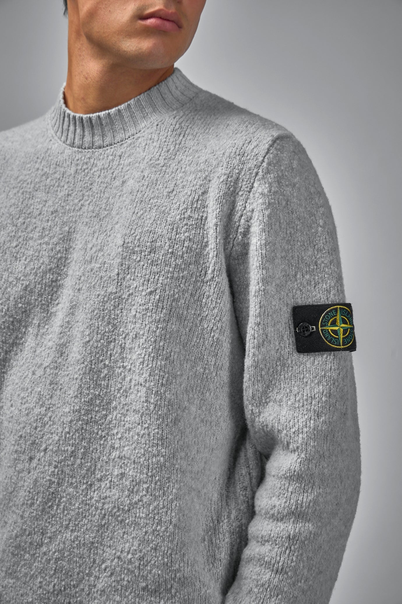 Crew Neck - melange grey - 4